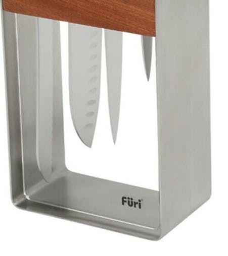 New Furi Pro 5 Piece Stainless Steel 5Pc Knife Block Set