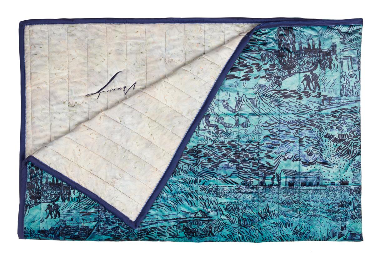Bedsprei beddinghouse x van gogh museum champs de blé - Bedsprei - 180x260 cm - Blauw