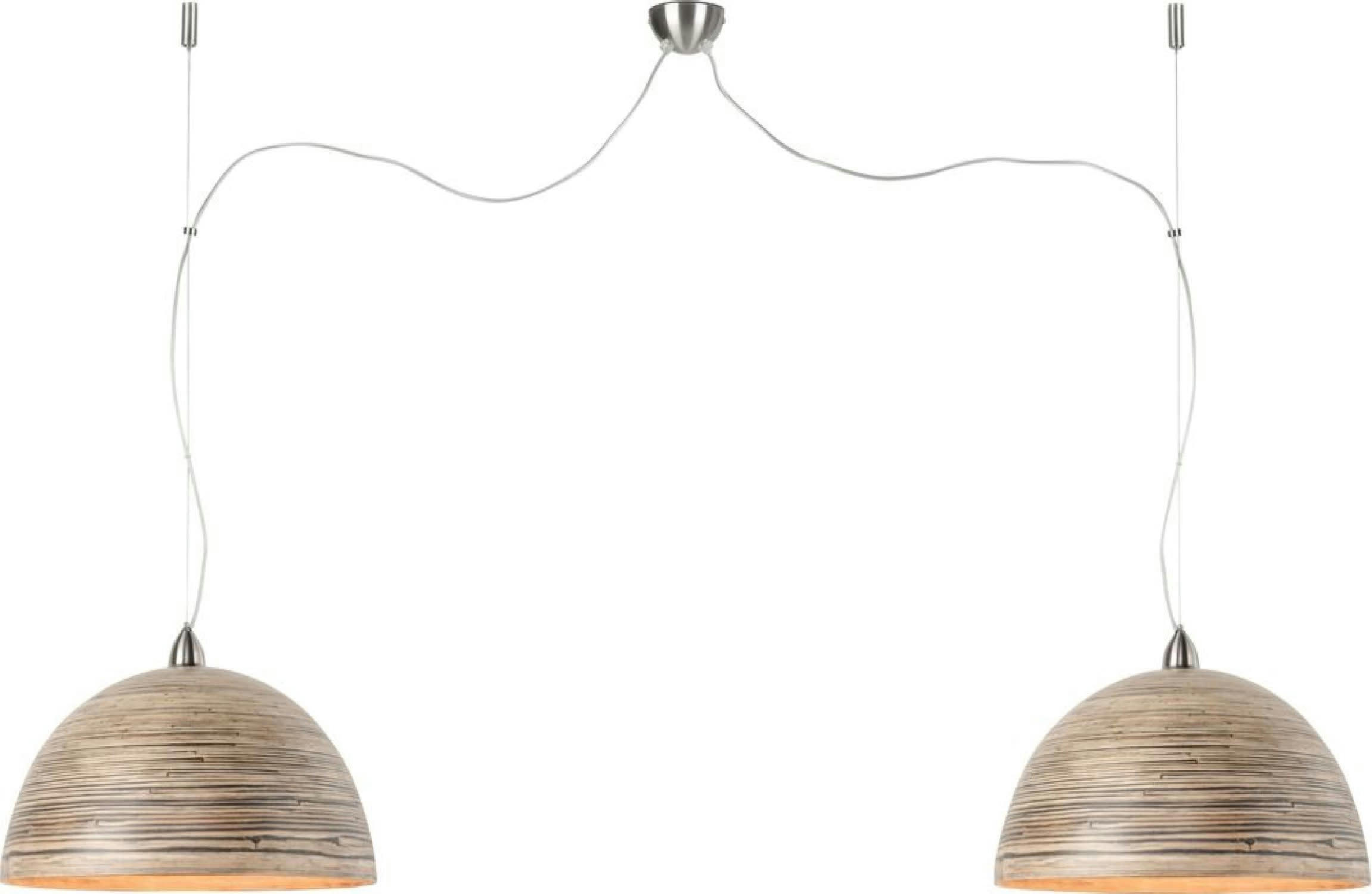 HALONG - Suspension double en bambou naturel L135cm