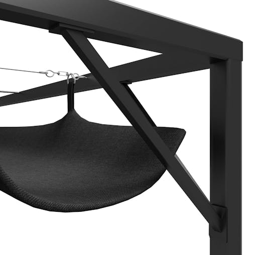 NNEVL Garden Gazebo with Retractable Roof Canopy 3x3 m Anthracite