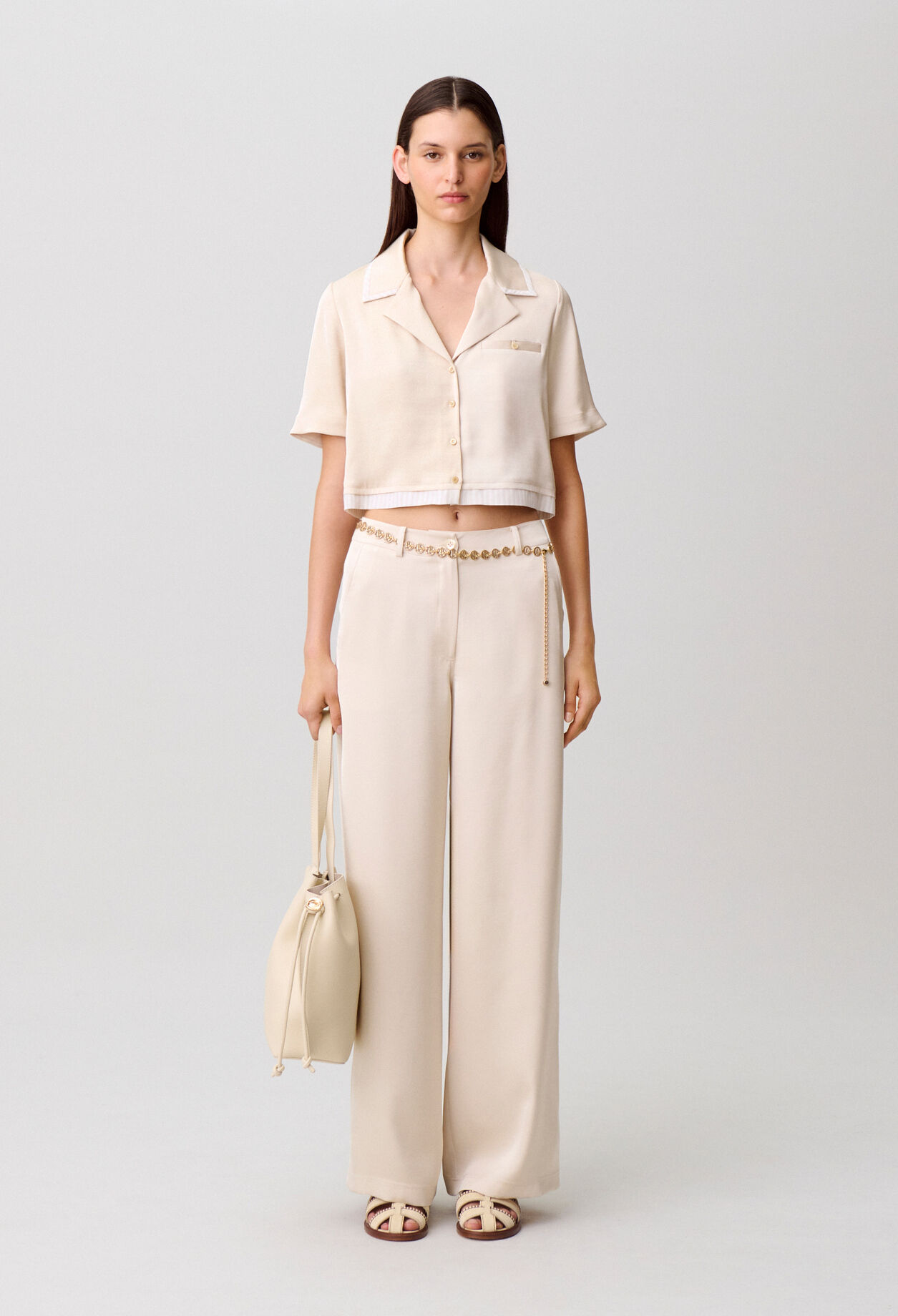 Chemise satinée
