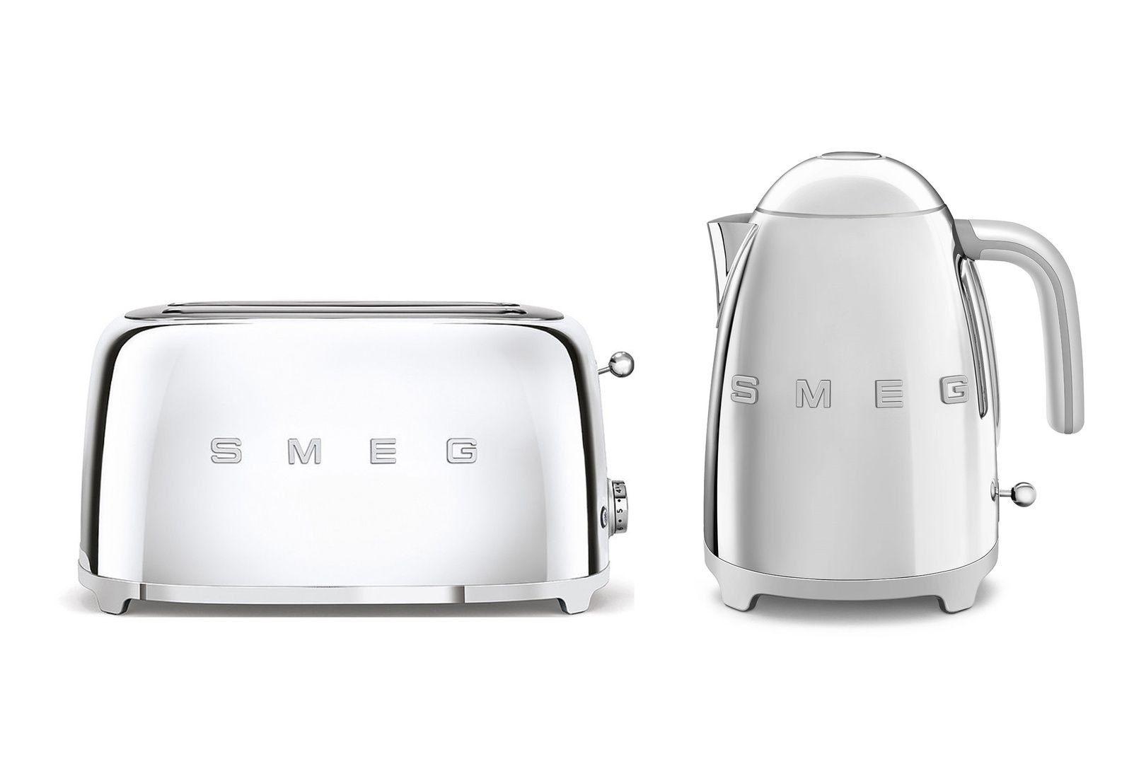 Smeg TSF02, KLF04 4 Slice 2 Long-Slot Toaster & Kettle Set