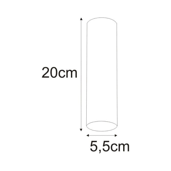 Spot okrągły czarny SANTI 1xGU10x50W wym:20x6x5cm IP20 Kaja