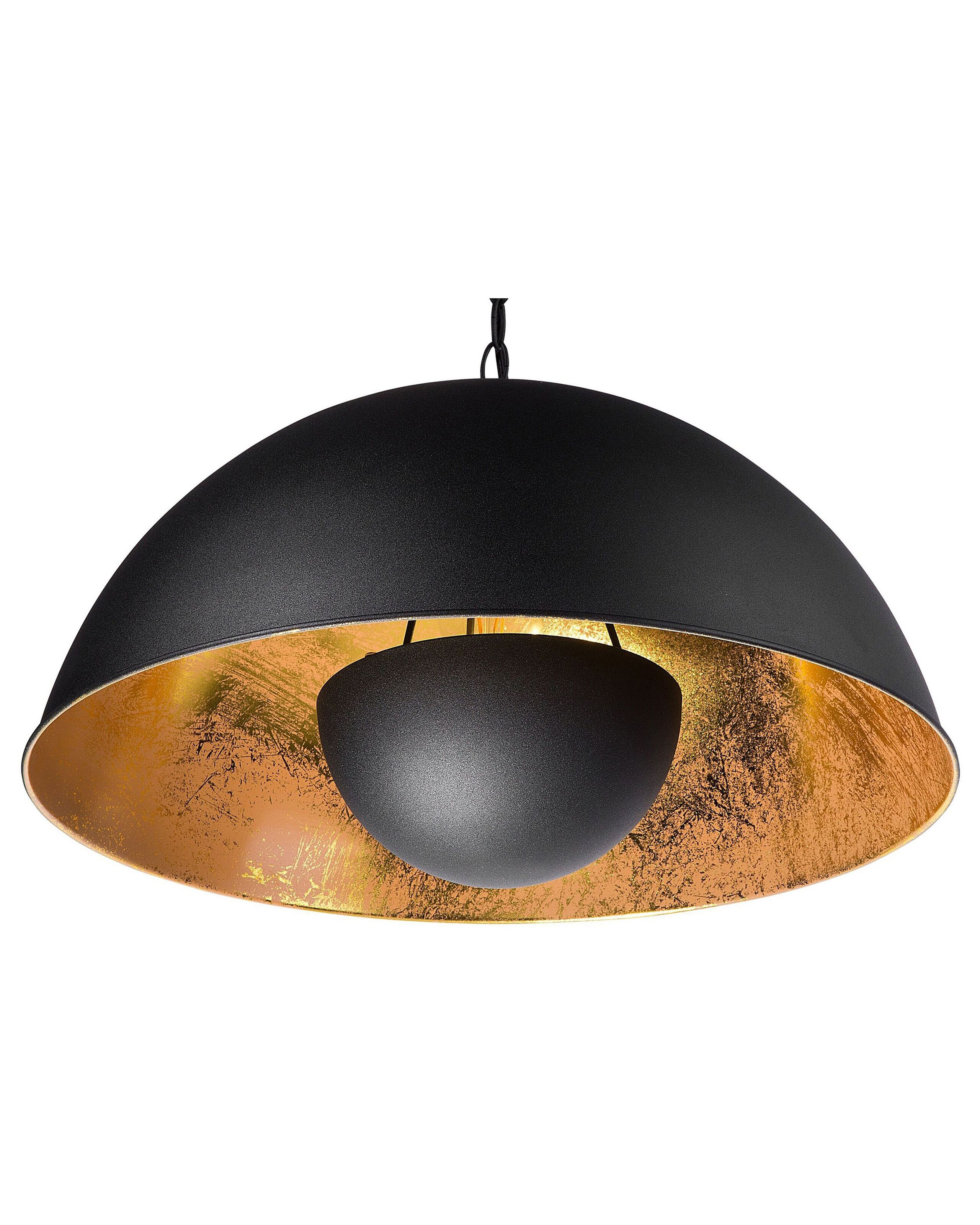 Lampa wisząca dwukolorowa czarno-złota