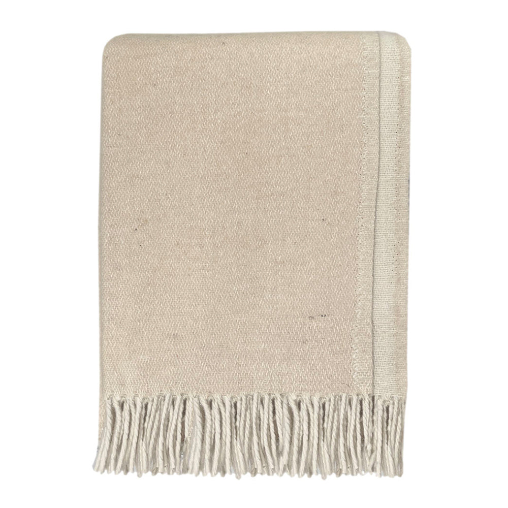 Malagoon Double Face Wool Plaid - Beige