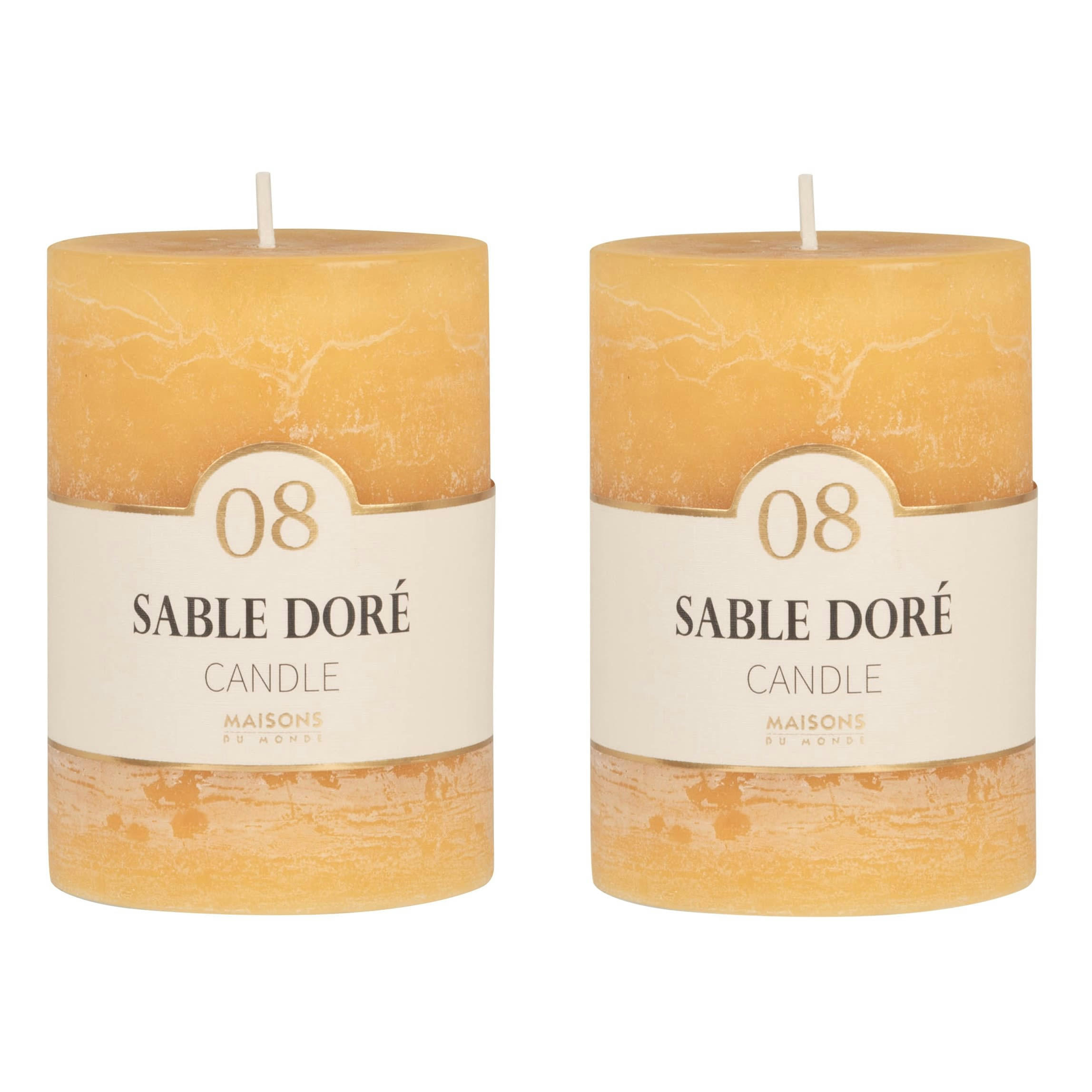 COLORAMA - Bougie parfumée jaune H10, 330g