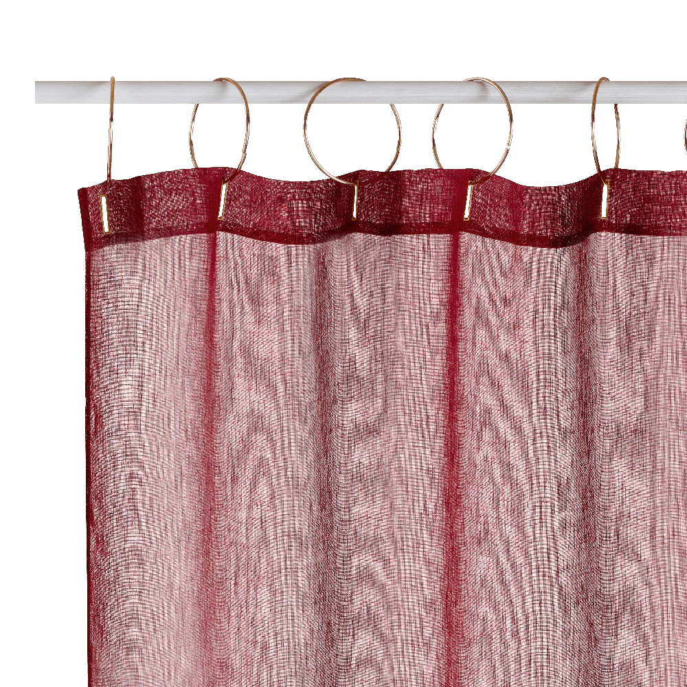 Voilage IRIBE coloris marsala 140 x 240 cm