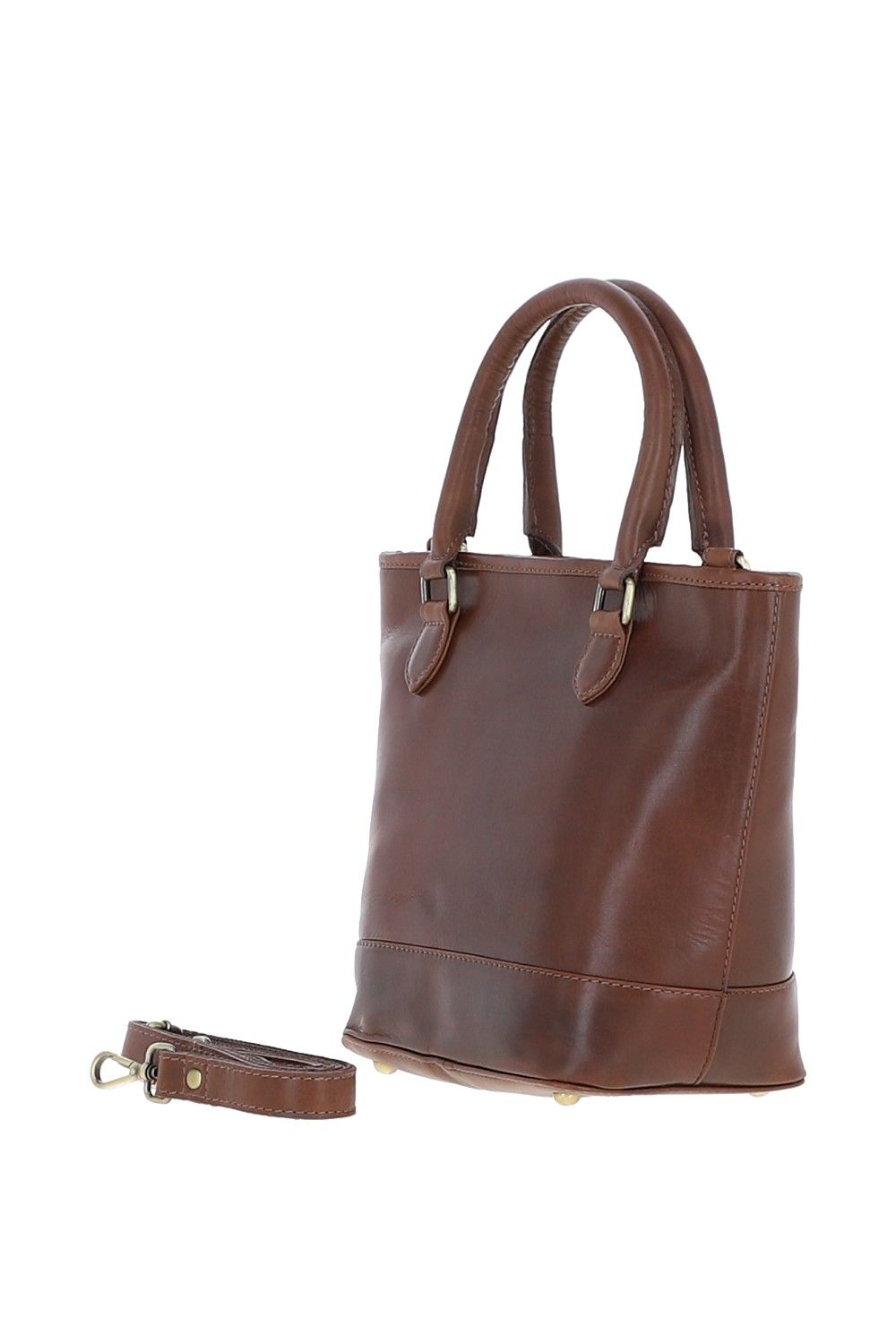 Ashwood Leather Small Real Leather Bucket Bag