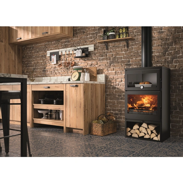 Kaminofen »Zamora«, schwarzmetallic, Stahl, 7,1 kW