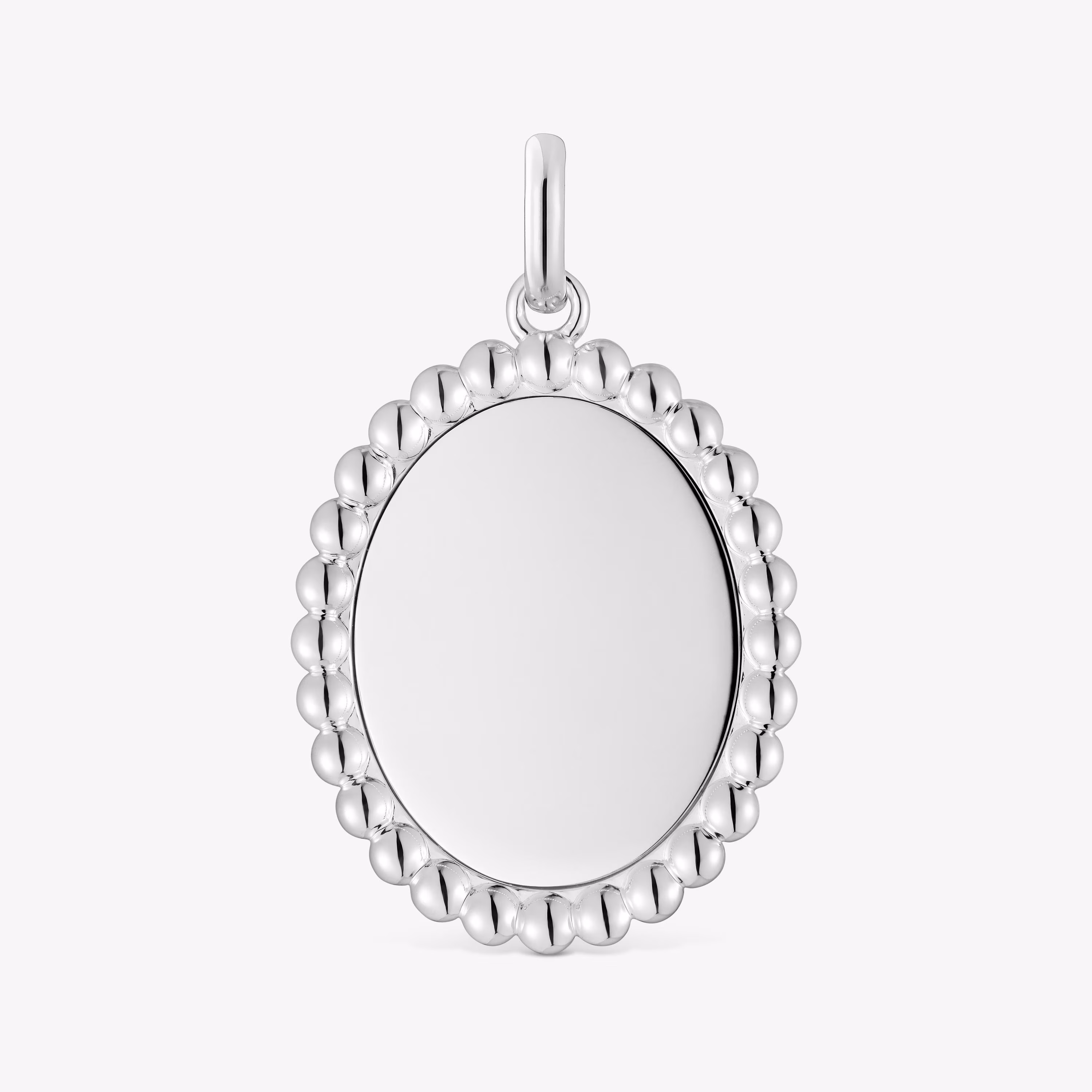 Colgante medalla de plata Basics