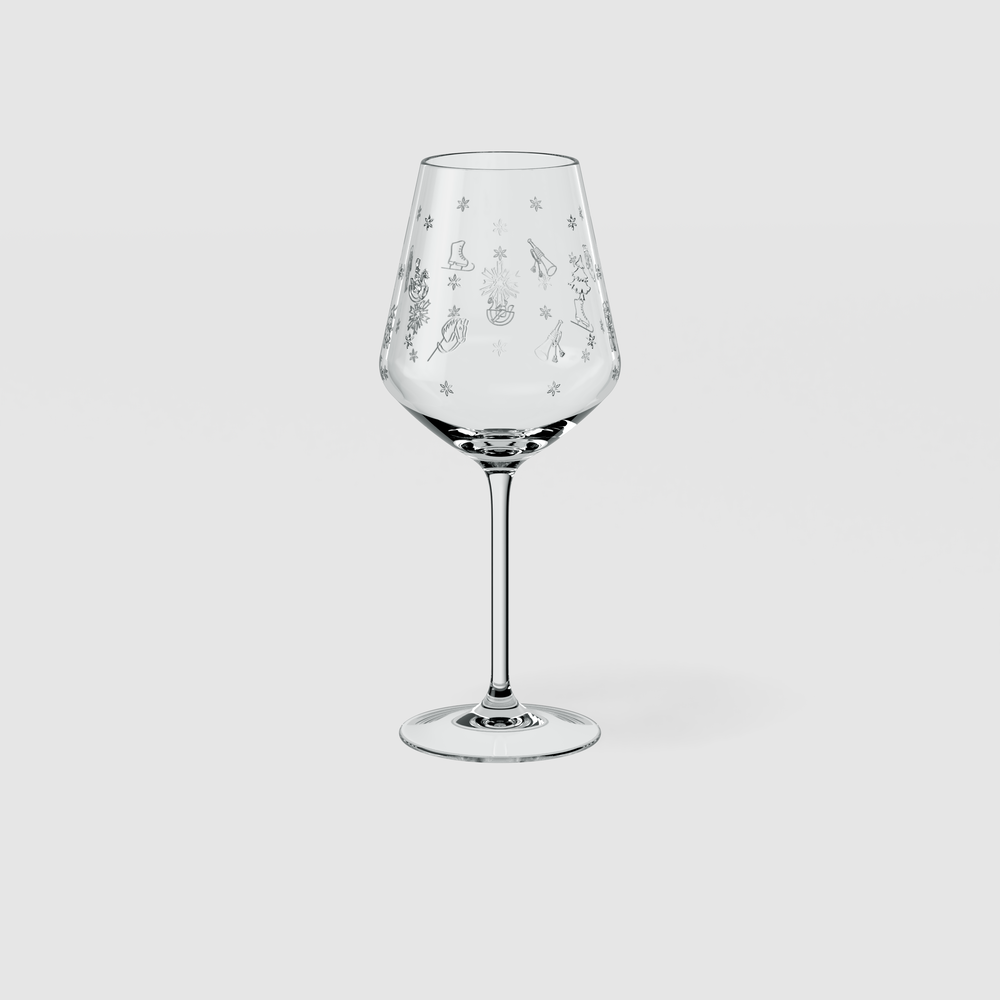 Toy's Delight Red wine glass - Clear, 6.8 oz, crystal glass