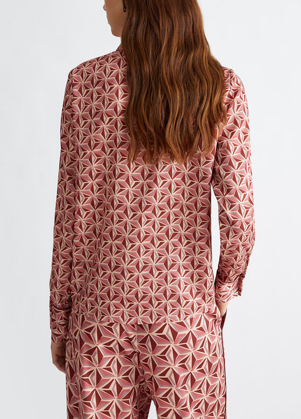 Camicia con stampa geometrica