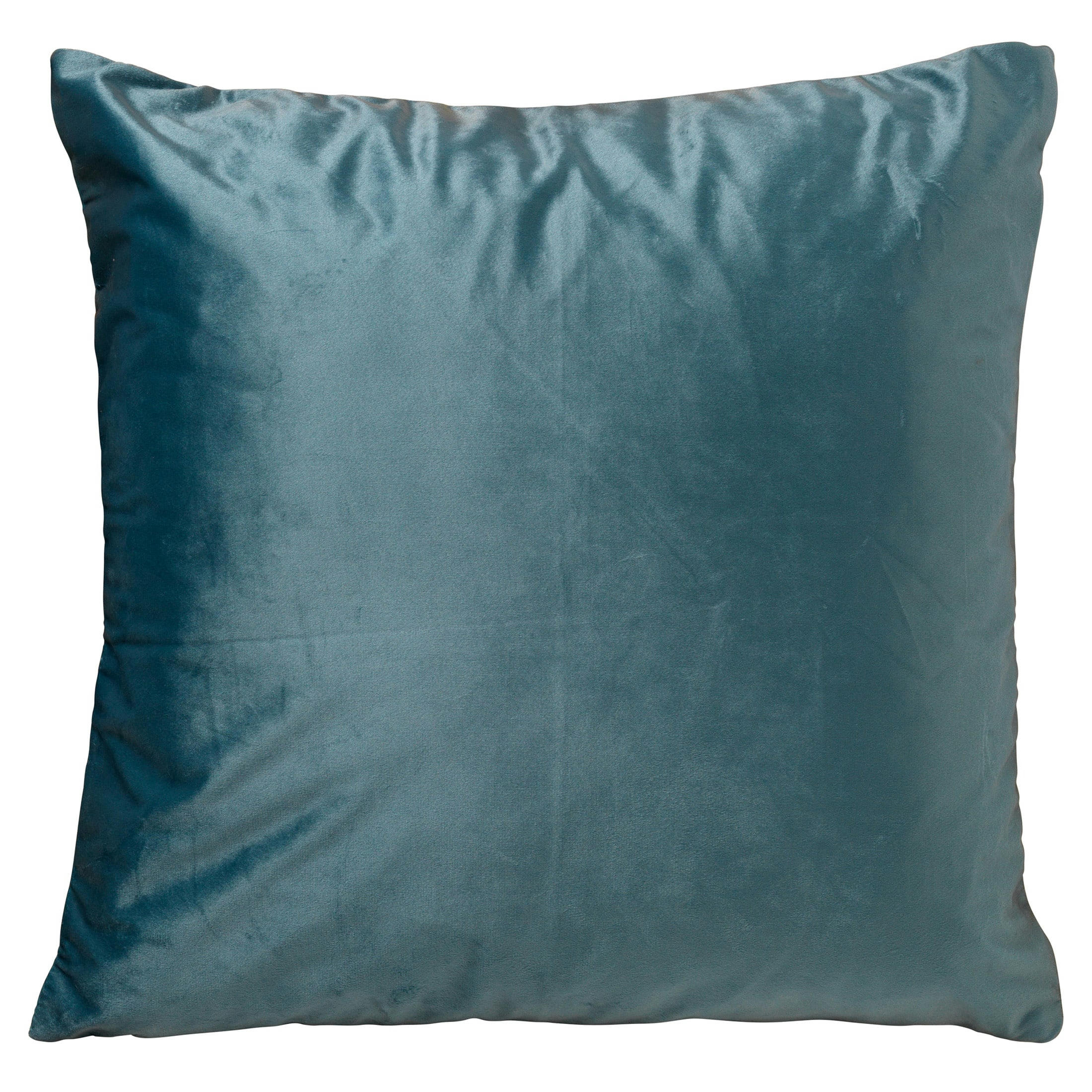 - Coussin - vert en velours 45x45 cm avec motif fleuri