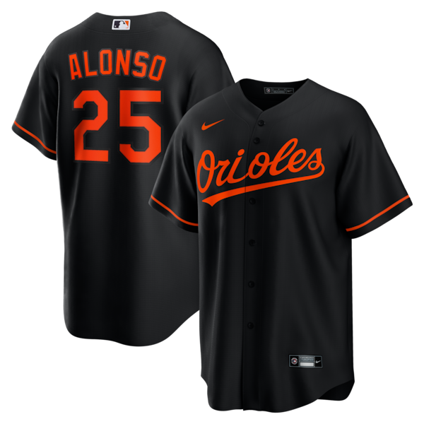 Pete Alonso Baltimore Orioles Nike Alternate Replica Jersey - Black