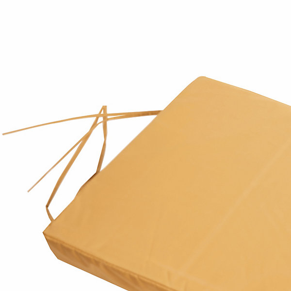 Gallette de chaise carré imperméable jaune L.38 x l.38 x ep.8cm Deco&co