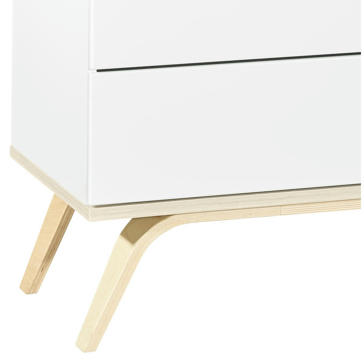 SERENA - Commode 3 tiroirs en bois blanc