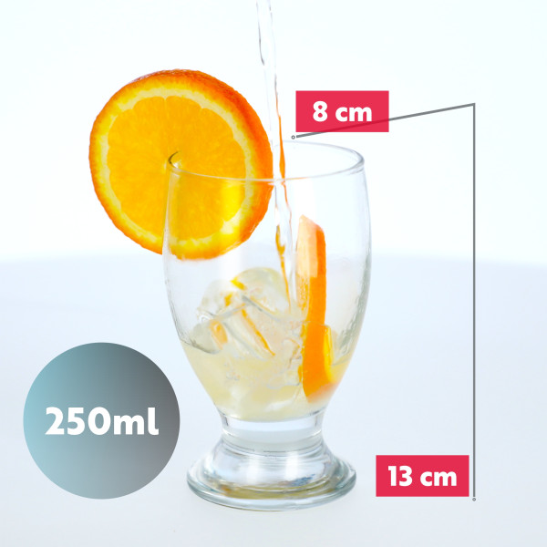 KADAX Szklanki do napojów 250 ml, 12 szt.
