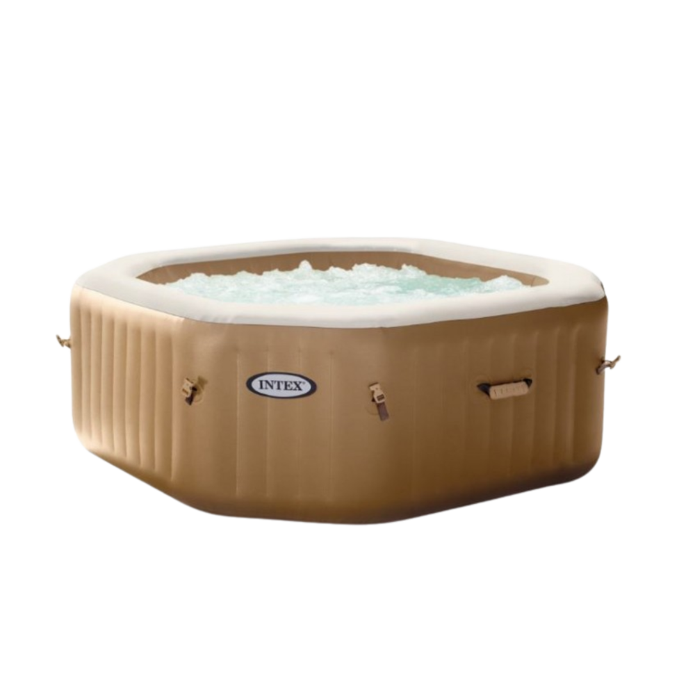 Structure gonflable octogonale pour spa beige