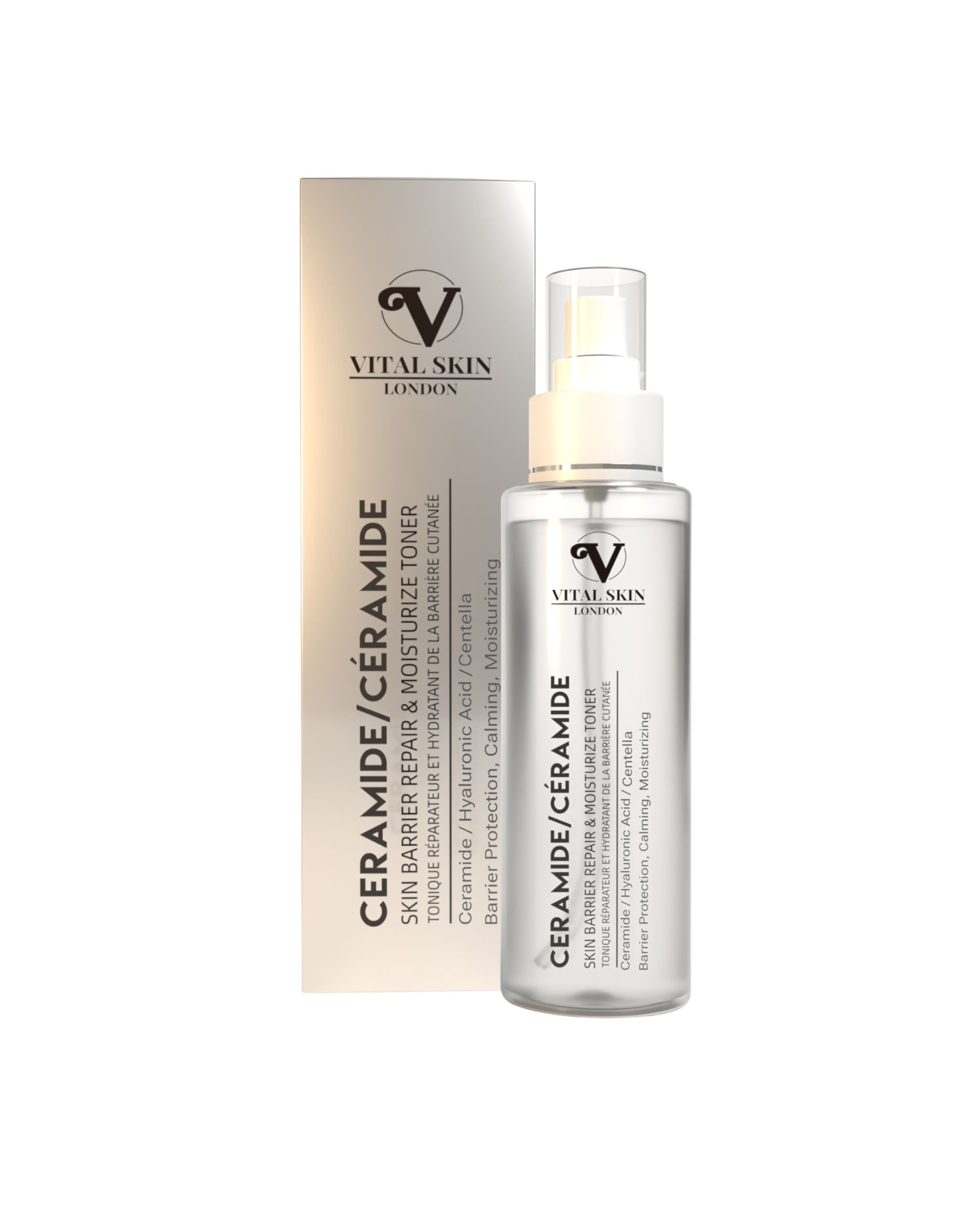 Vital Skin London Skin Barrier & Moisturize Facial TONER with Ceramide & Centella