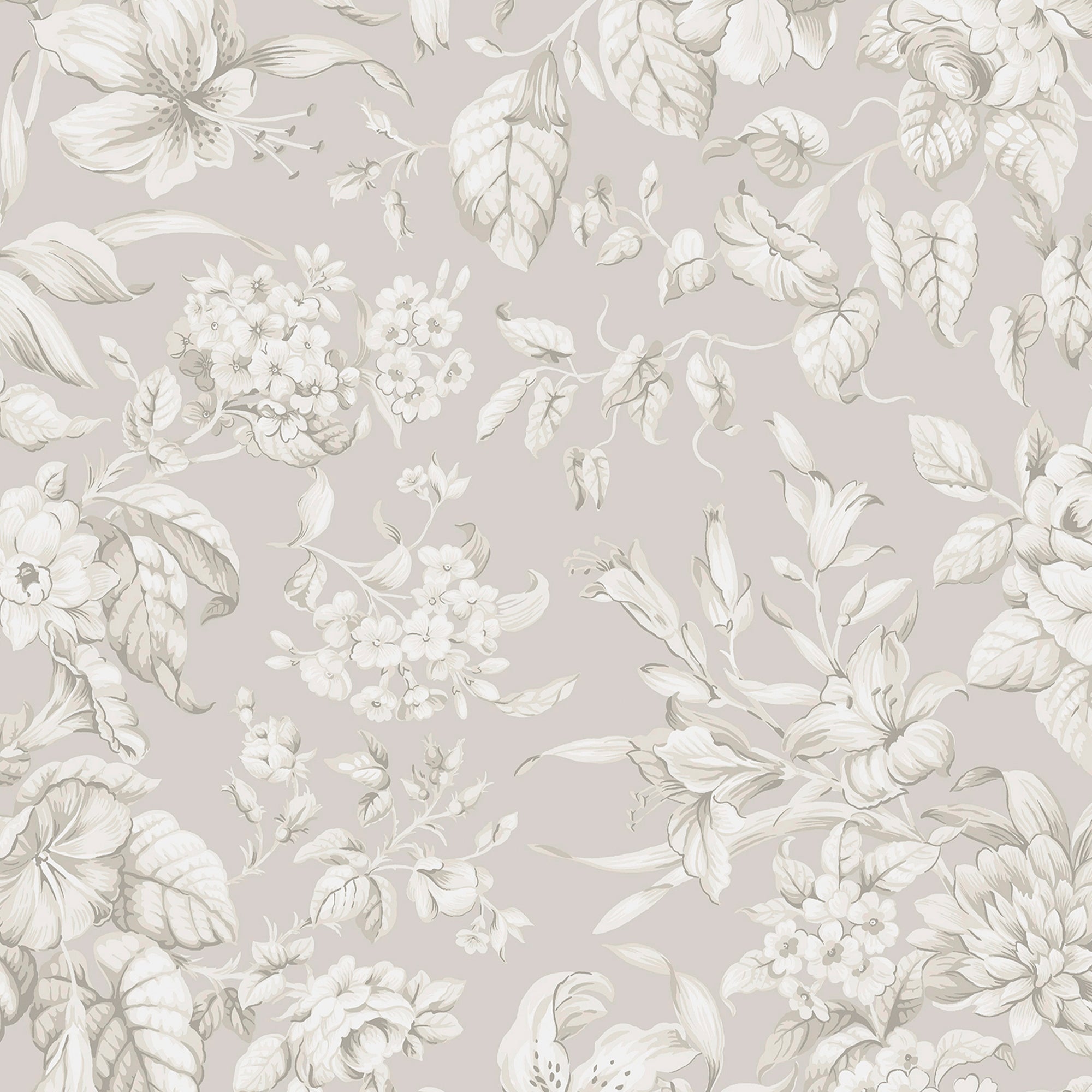 Laura Ashley Vliesbehang Heledd Blooms Dove 10mx52cm