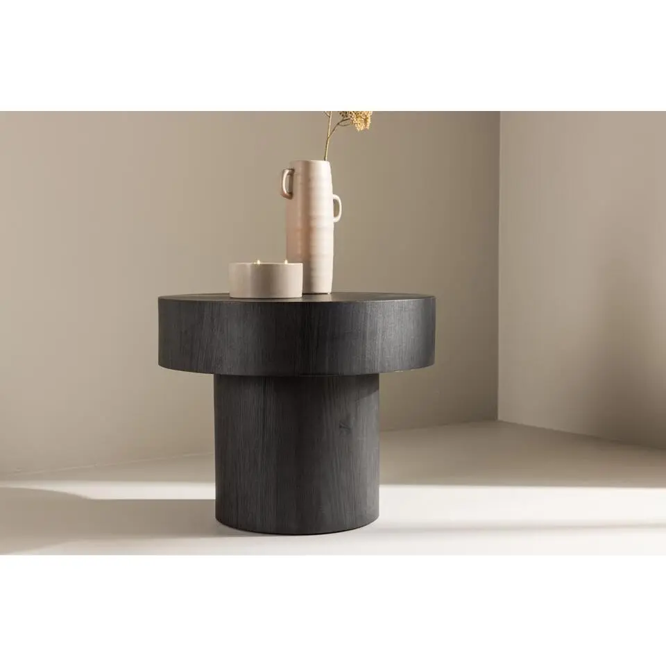 Svea - Costanza ronde bijzettafel - ?50 cm - zwart
