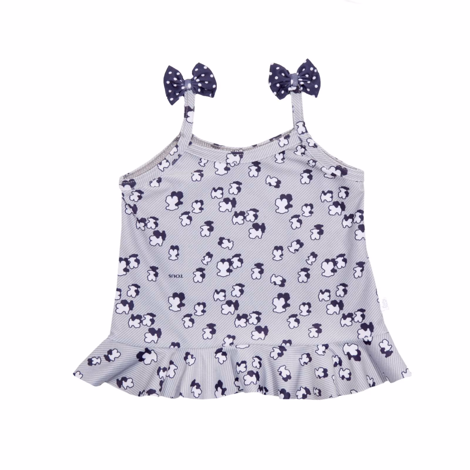 Camiseta tirantes playa Double Gris