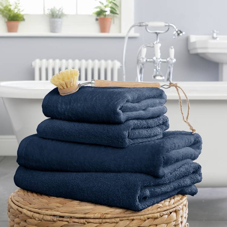 Habitat Supersoft 4 Piece Towel Bale - Denim