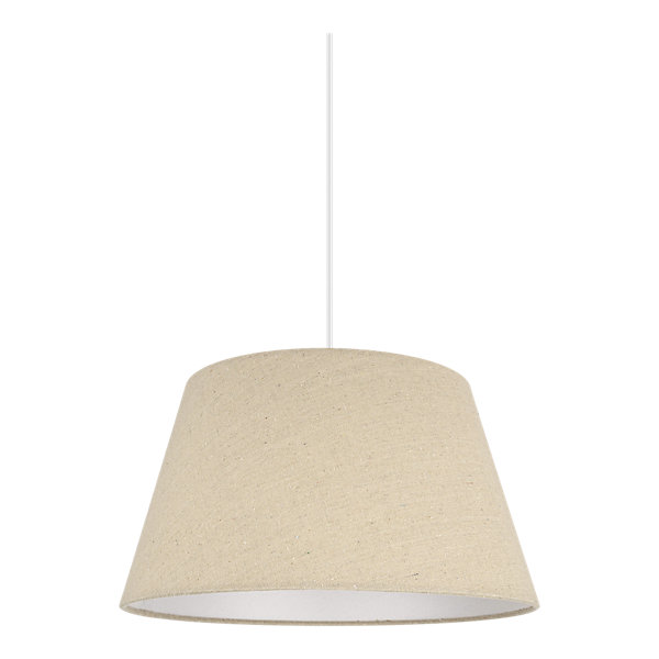 Abat-jour conique beige Ø35cm GoodHome Lokombi