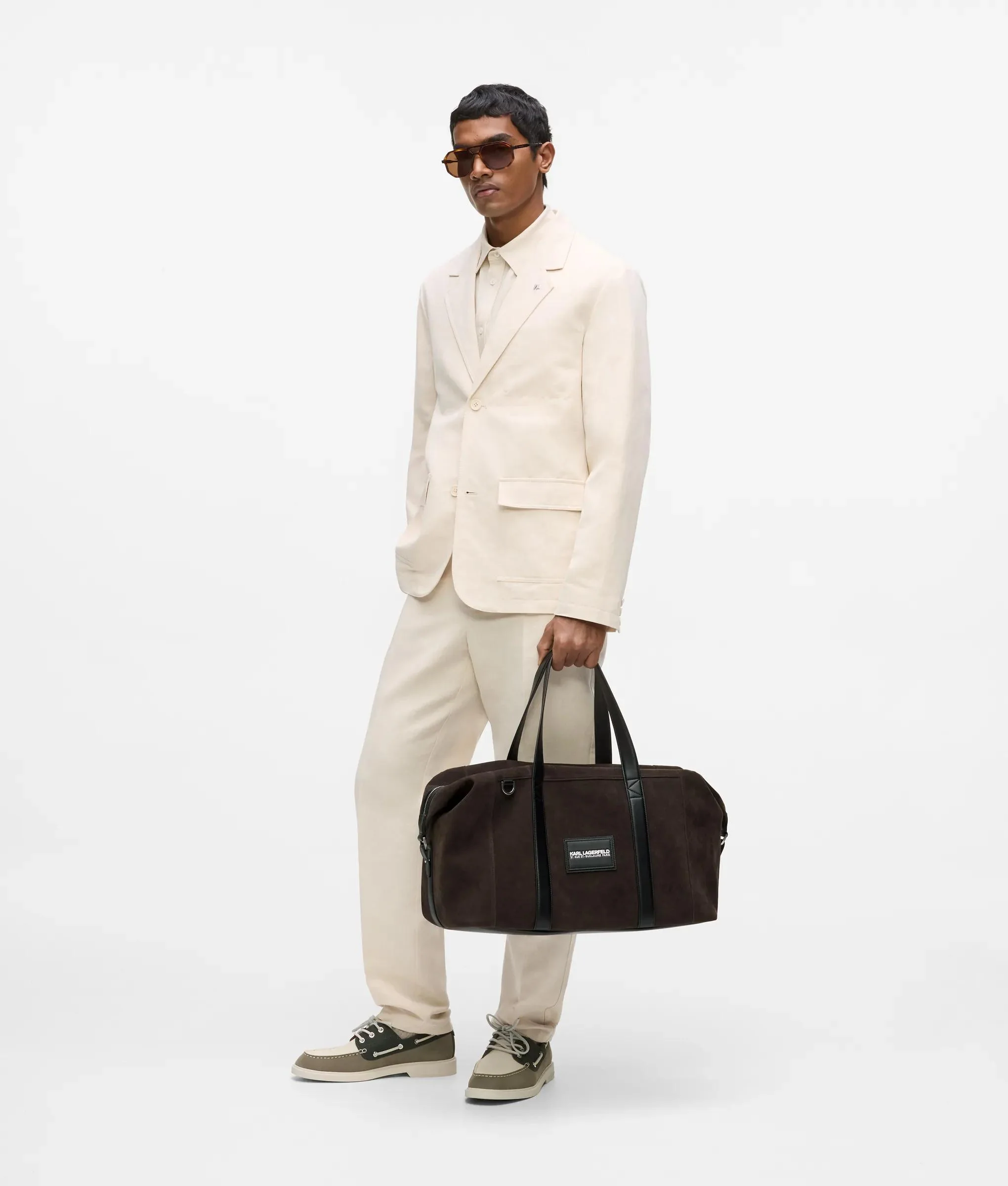 Sac week-end K/Traveller en simili-velours