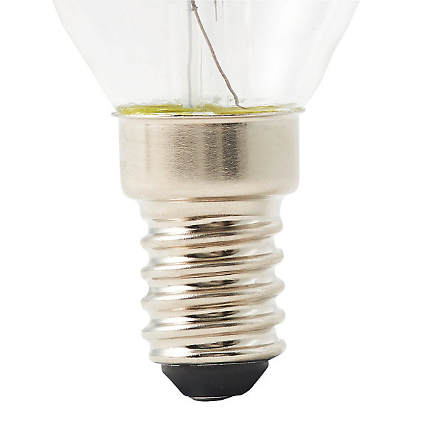 Ampoule LED à filament flamme transparent E14 470lm 3.4W = 40W Ø3.5cm Diall blanc chaud
