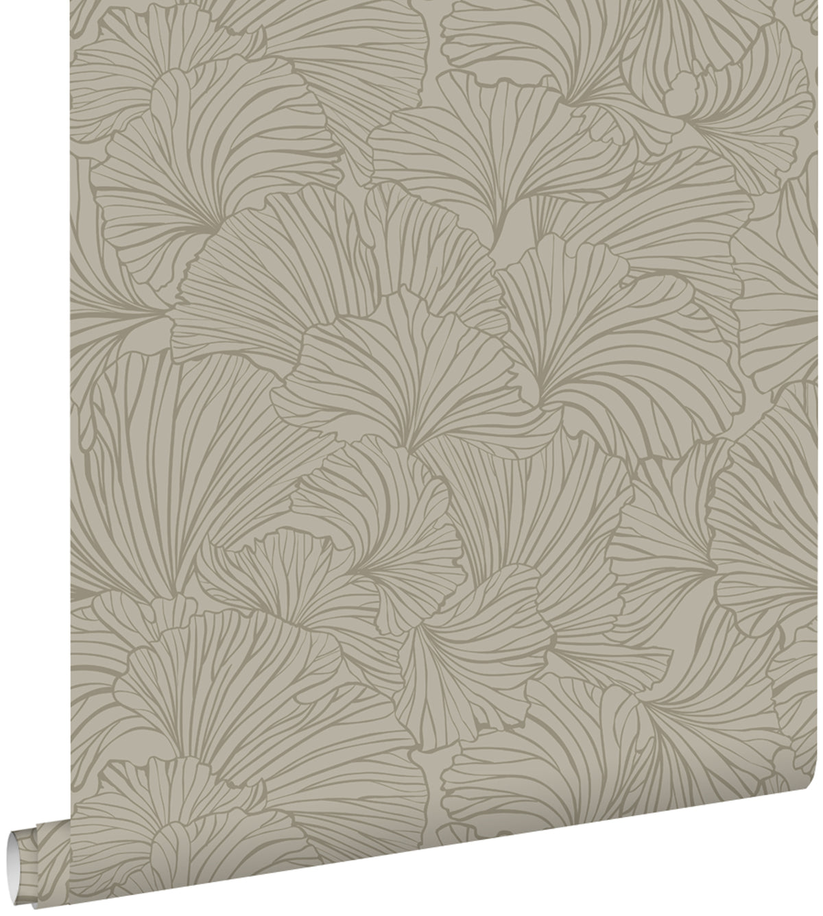 ESTAhome behang ginkgo bladeren taupe - 53 cm x 10.05 m - 139615