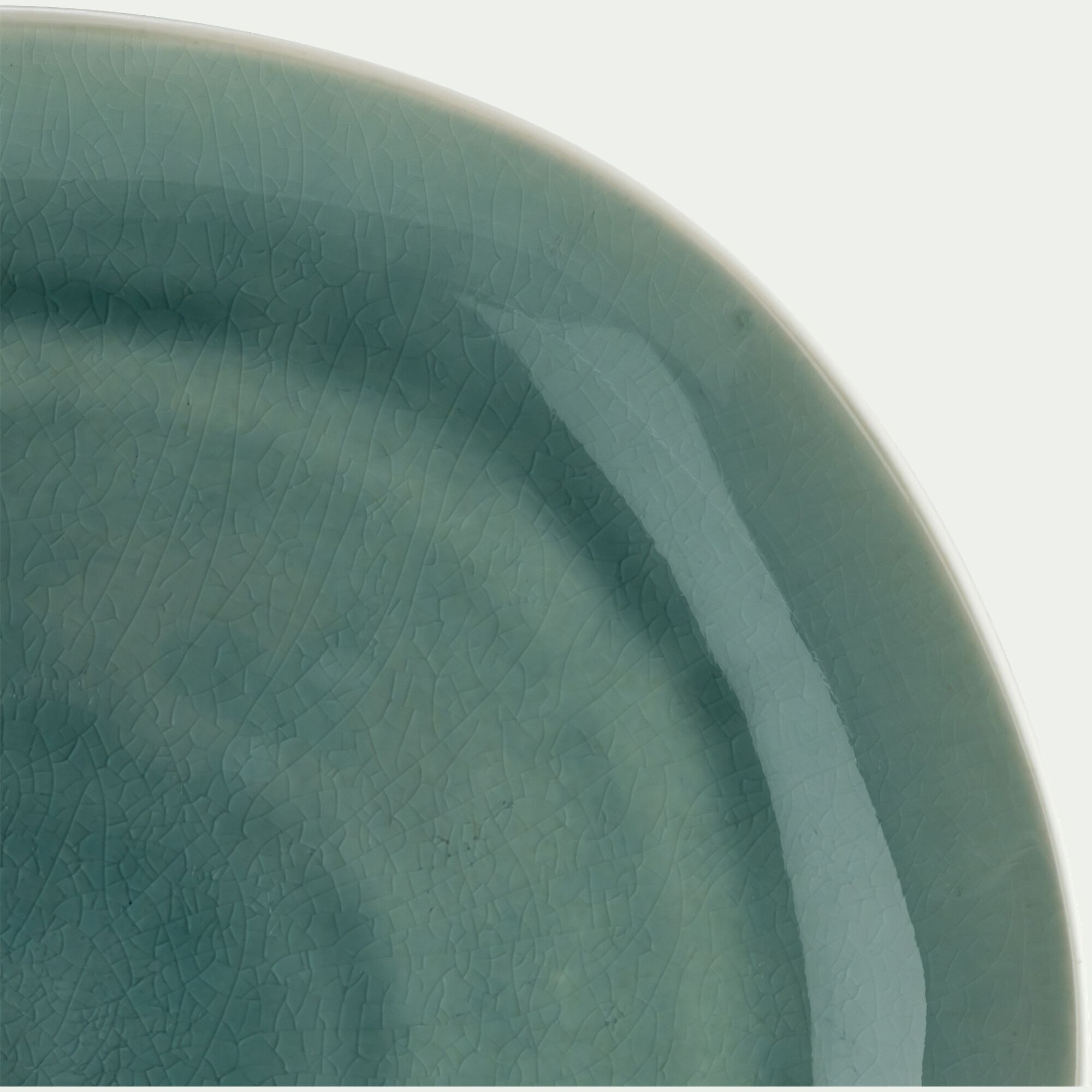 AZURIA - Assiette plate en grès D27cm - bleu
