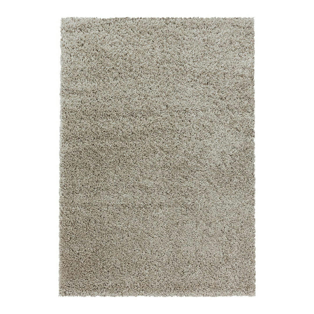 GADOL - Tapis uni design en polypropylène beige 60x110