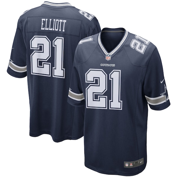 Ezekiel Elliott Dallas Cowboys Nike Game Team Jersey - Navy/White