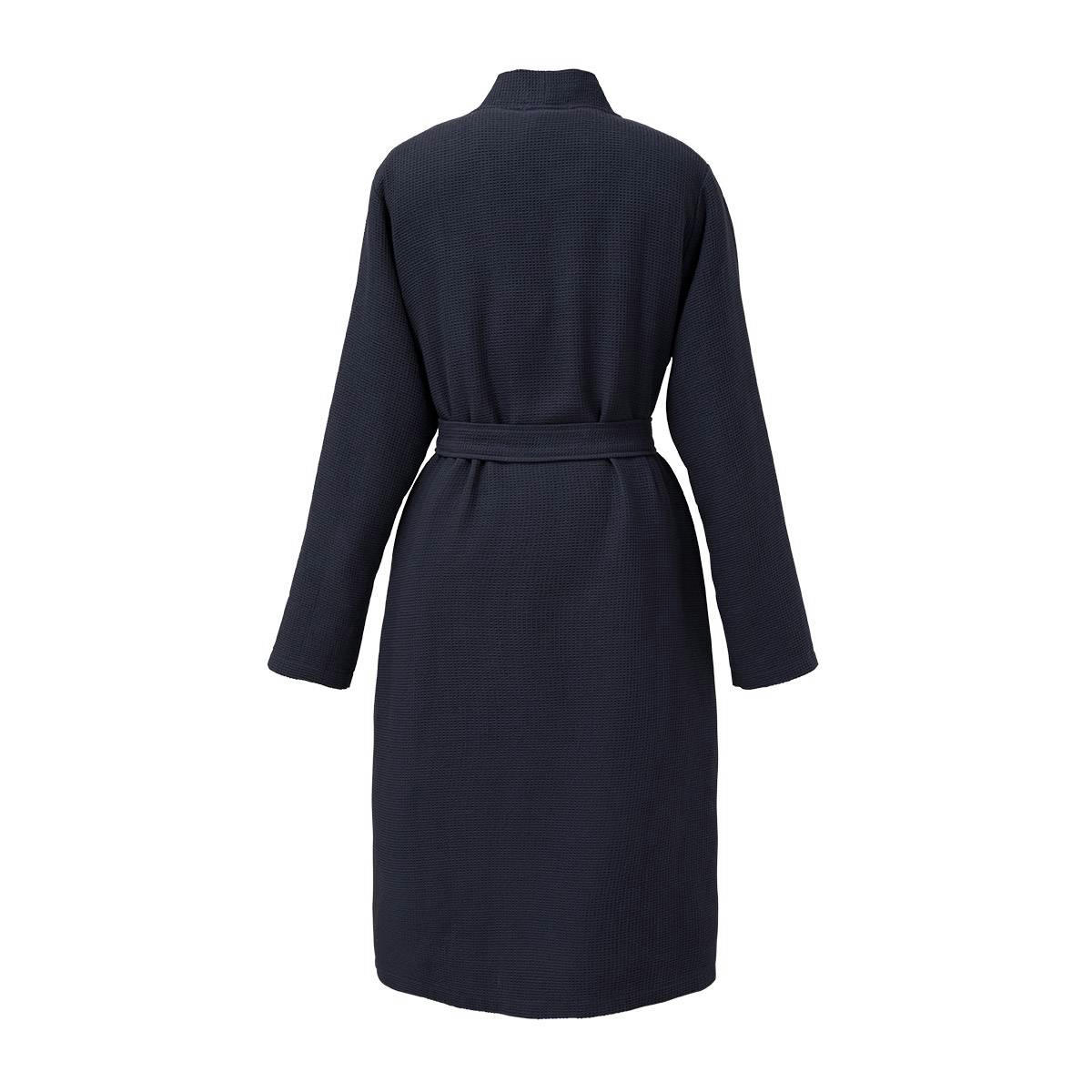 ZORBA - Kimono de bain en  coton nid d'abeille bleu XL