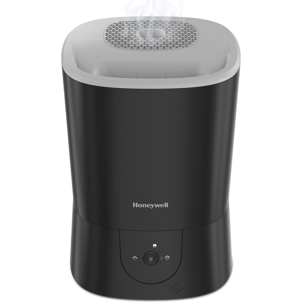Honeywell HWM440BC Top-Fill Easy Care Warm Mist Air Humidifier with Essential Oil Cup & Auto Shut-Off, Black, 5.7-L