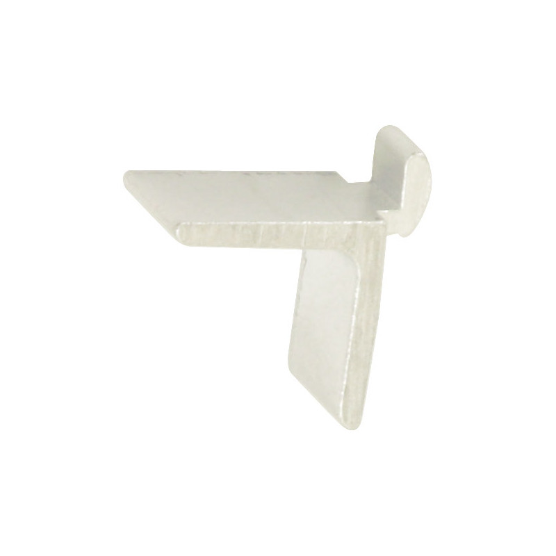Taquet pour crémaillère en aluminium blanc 19 x 11 mm 16 pièces TEKNIBOX