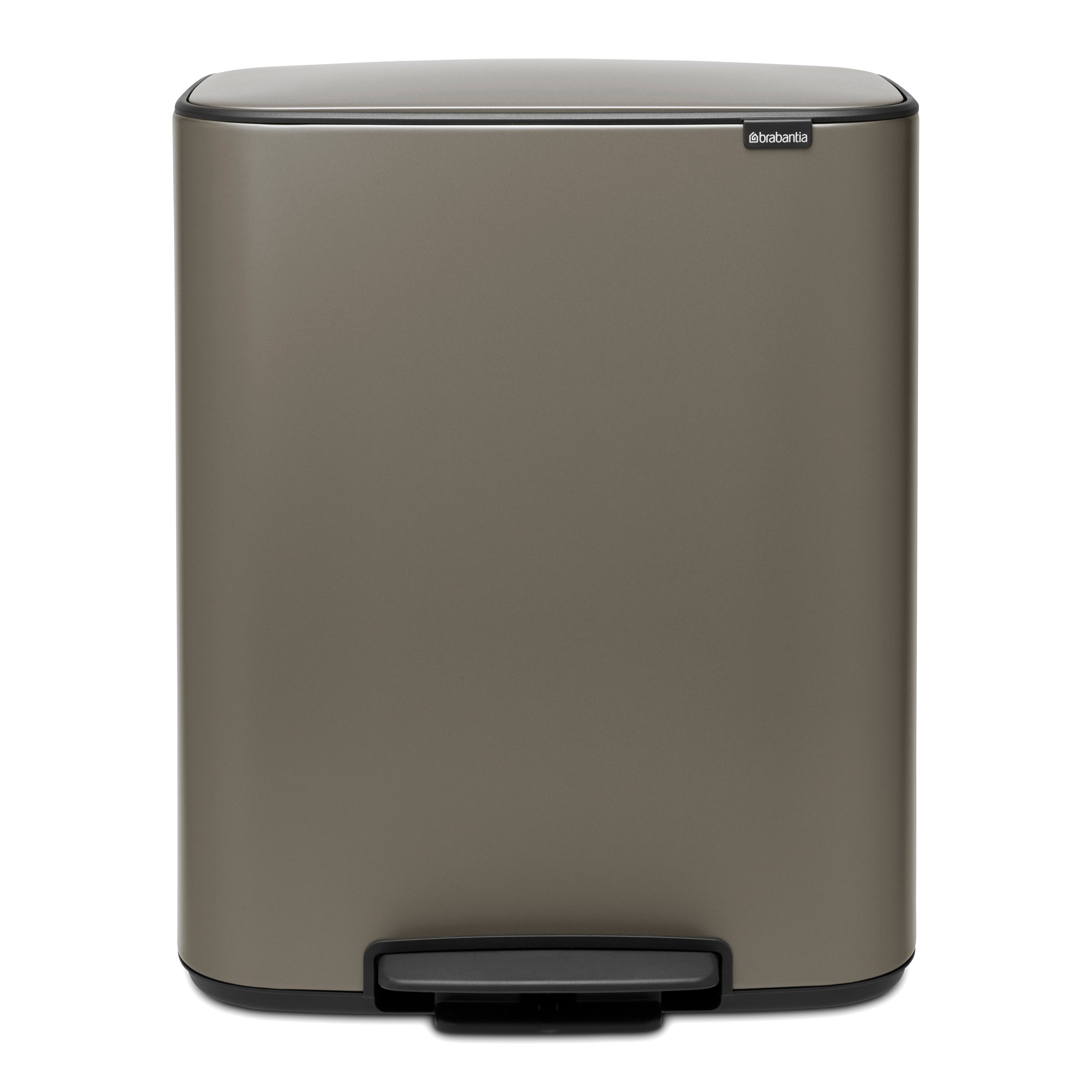 Brabantia Bo Pedaalemmer 60 Liter - Platinum