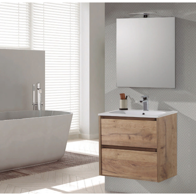 Ensemble de salle de bain Melanie chêne 80 cm THYS