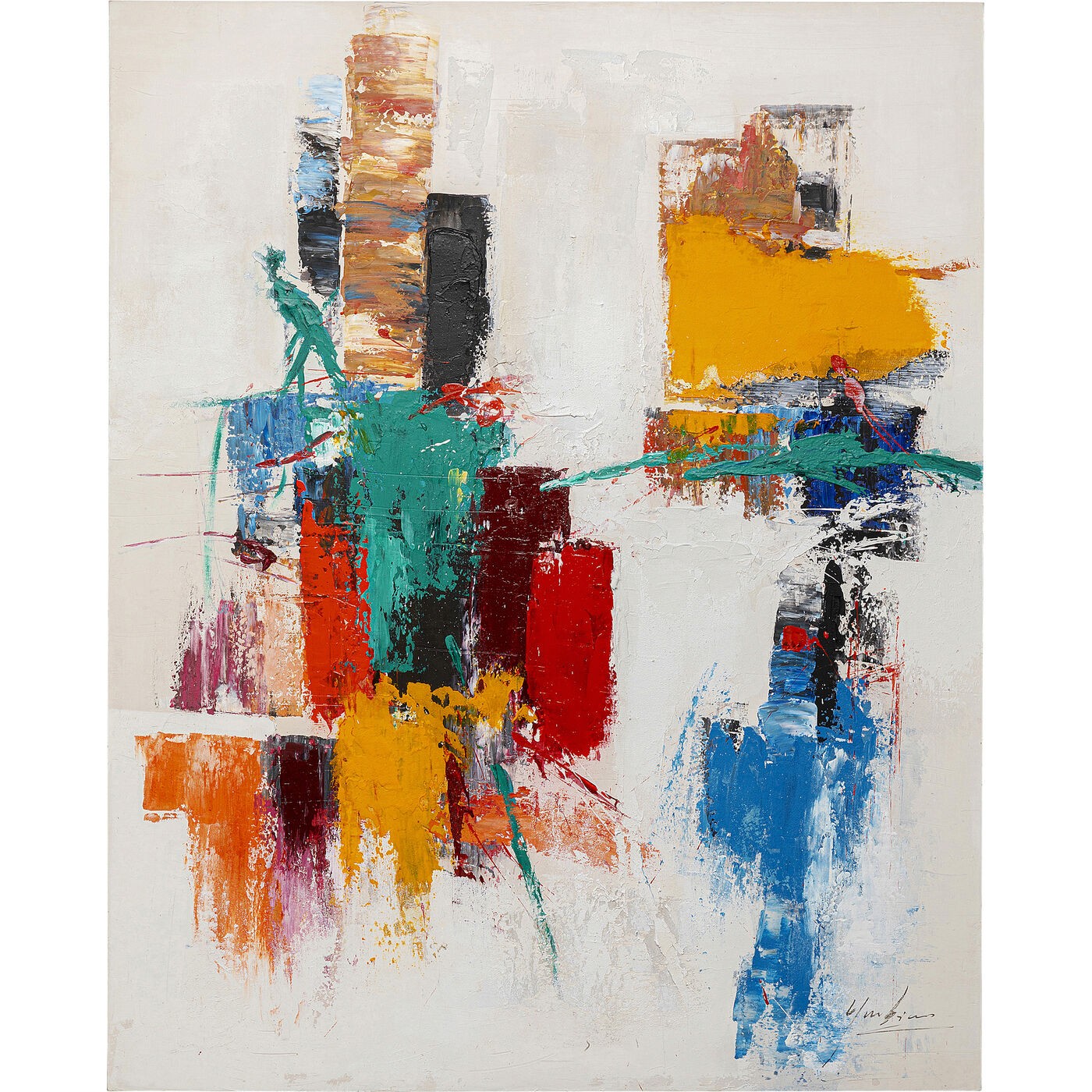 Kare Design Schilderij Be Happy 120x150cm