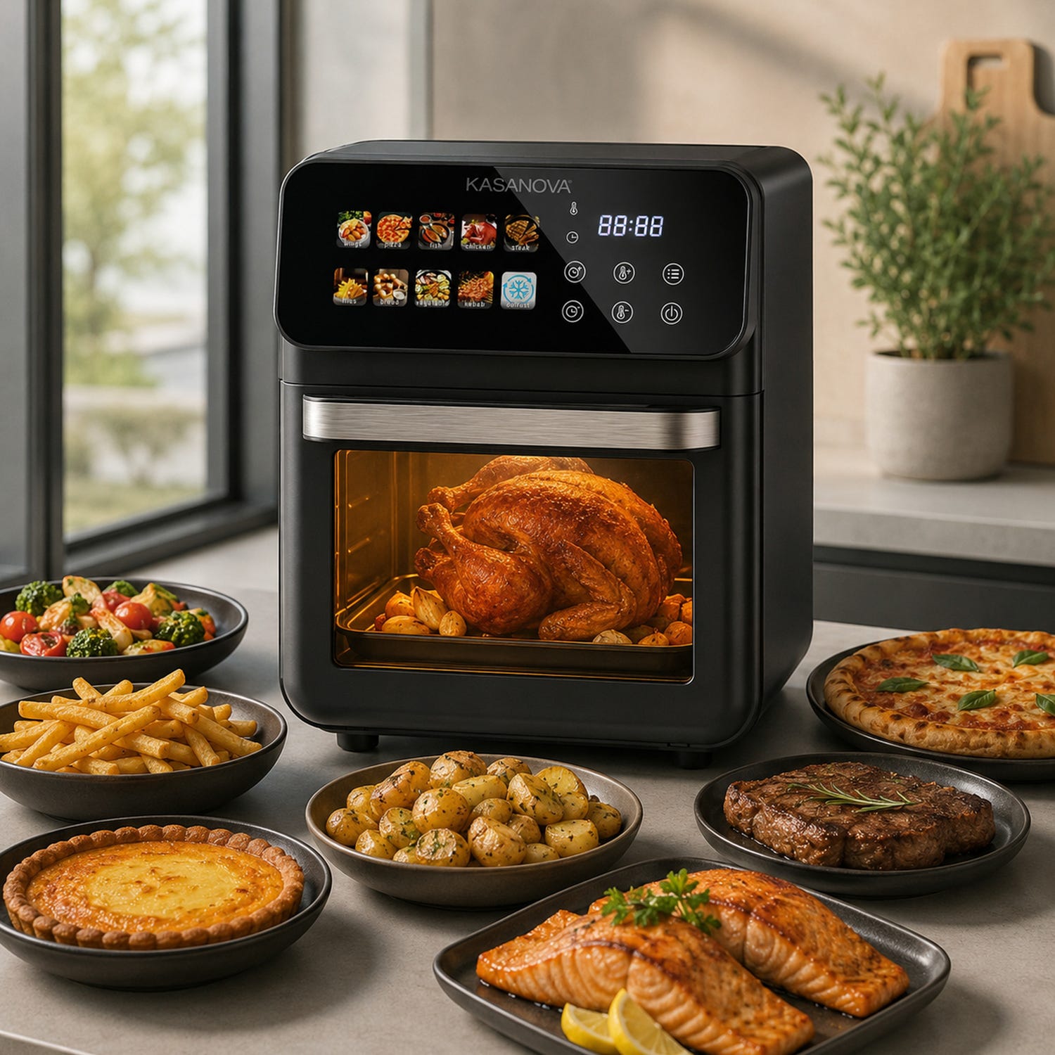 Forno friggitrice ad aria digitale 10 L 1350 W