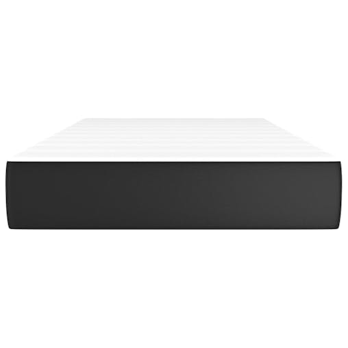 NNEVL Pocket Spring Bed Mattress Black 107x203x20 cm Super Single Faux Leather