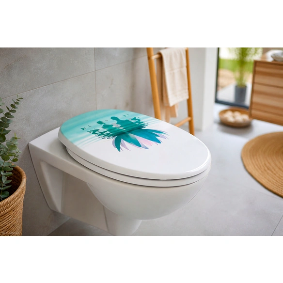 WC-Sitz »Seerose«, Duroplast, mit Absenkautomatik