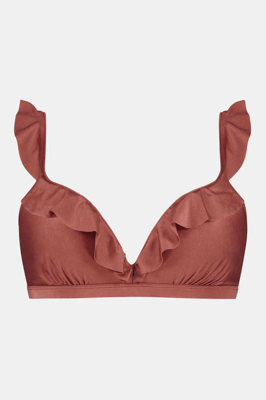 Beachlife Chocolate Shine Padded Wired Bikini Top