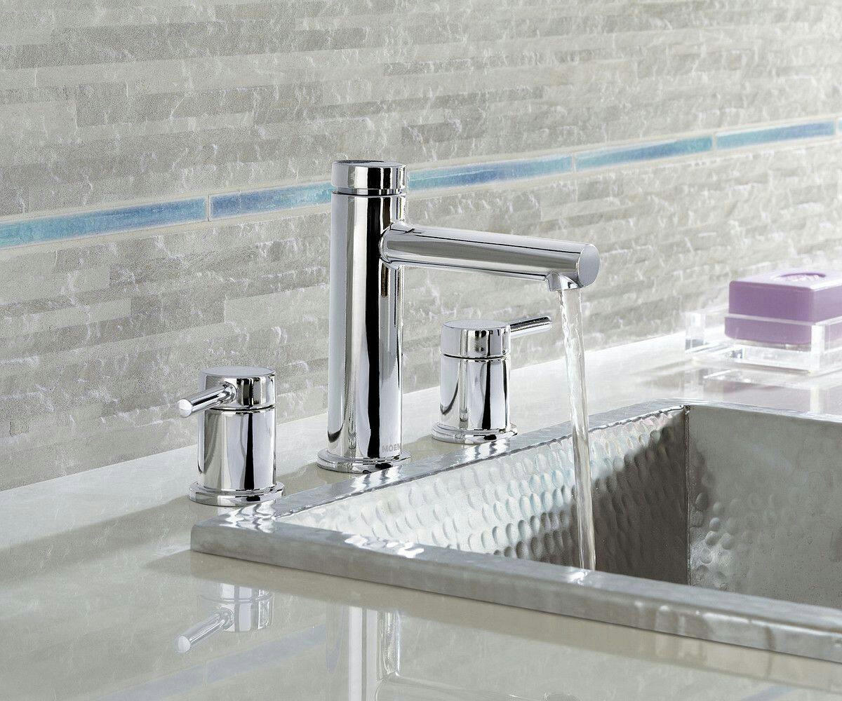 Moen Align Two-Handle Widespread Bathroom Faucet Trim Kit (Valve Required), Brushed Nickel