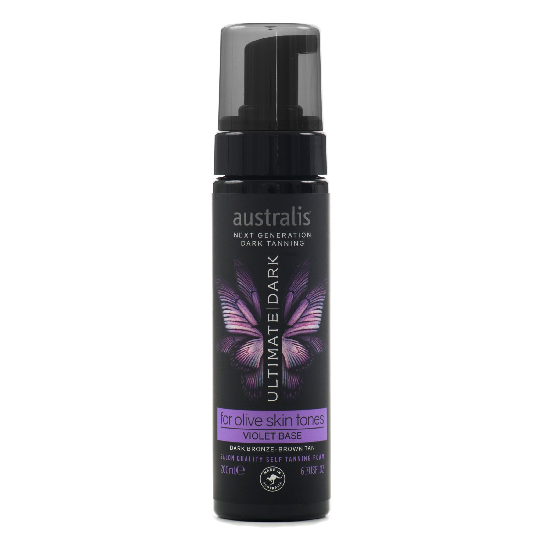 Australis Self Tanning Violet Base Foam Olive Skin Tones - 2 x 200ml