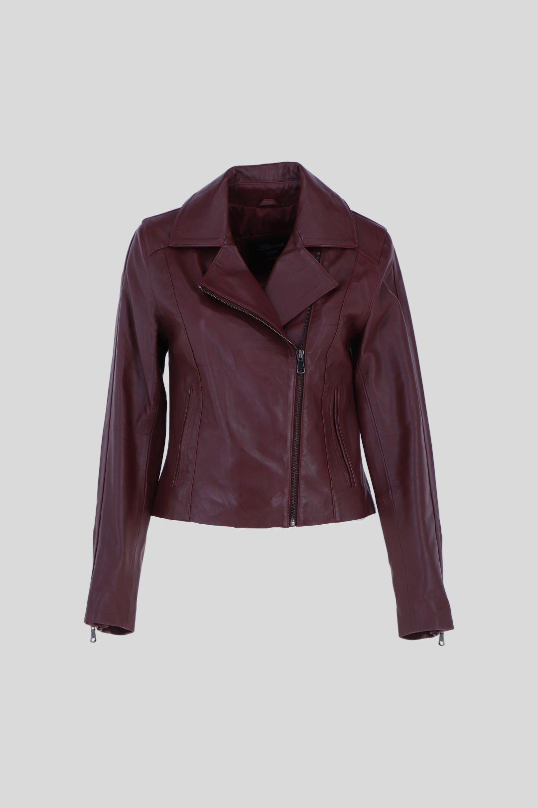 Ashwood Leather Real Veg Tanned Leather Plain Biker Jacket