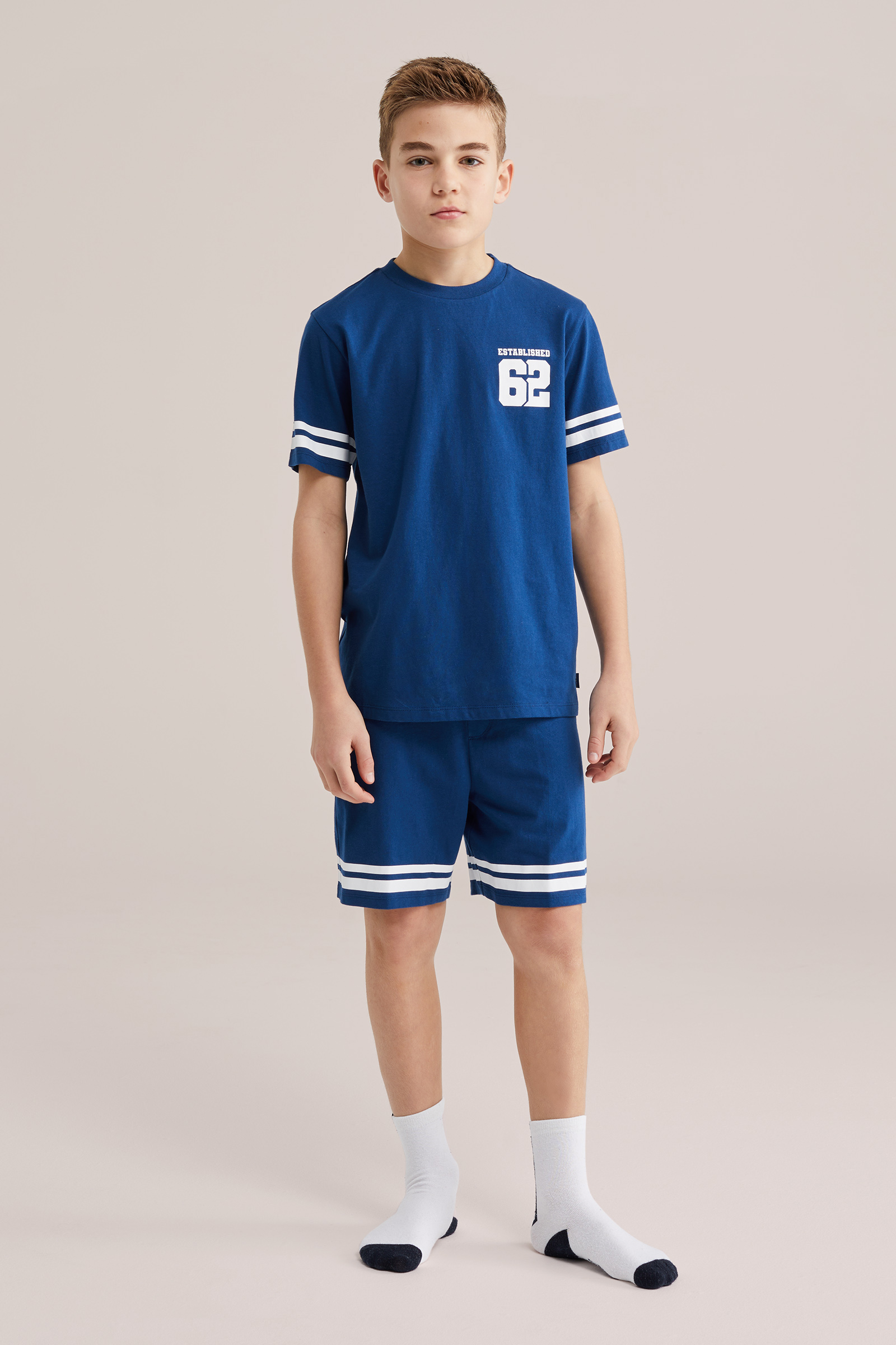 Jongens shortama met print