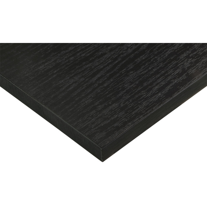 Panneau de meuble noir 120 x 30 x 1,8 cm CANDO