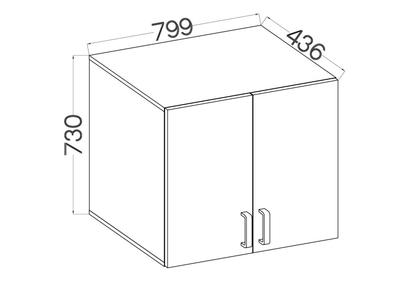 Szafka górna TEKSAS 104 2F AR